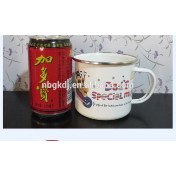 Mug d&#39;émail imprimé promotionnel de Noël